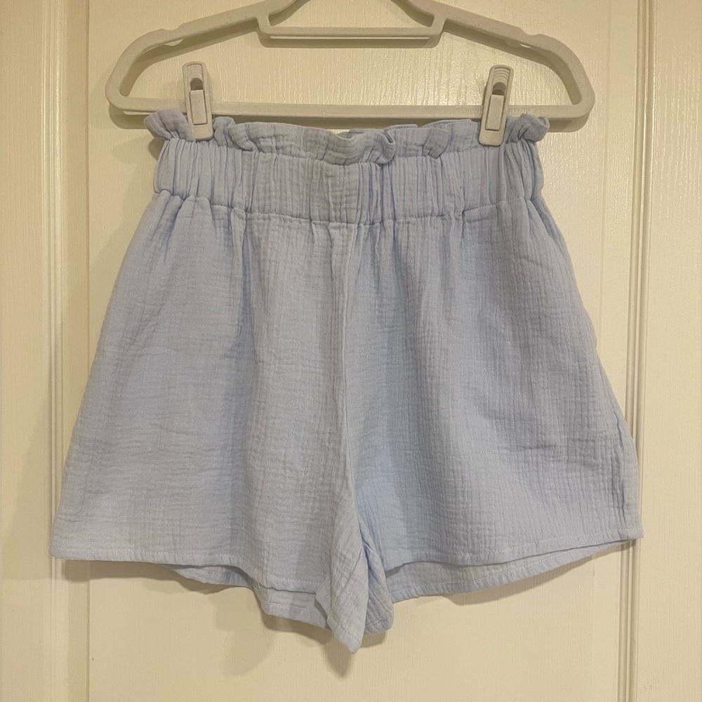 Mable blue paperbag shorts​​​​​​​​​​